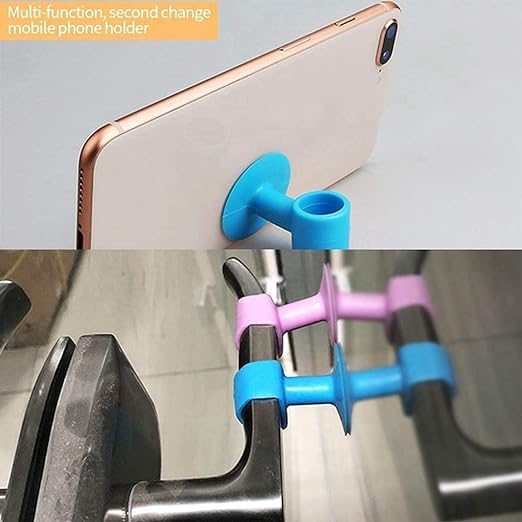 Anti-Collision Silicone Door Stopper Door Handle Crash Pad Bumper Guard (Multicolor, Pack of 2)