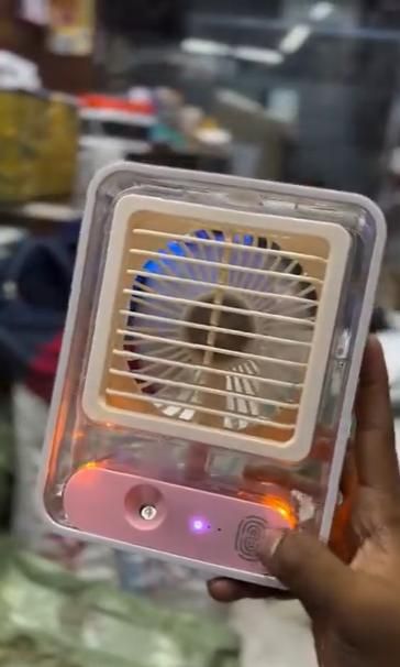 Rechargeable Battery - Mini USB Fan With Mist Water Spray