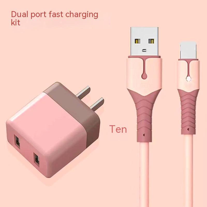 Fast Charger & USB-C Cable: Quick Wired Phone Charging