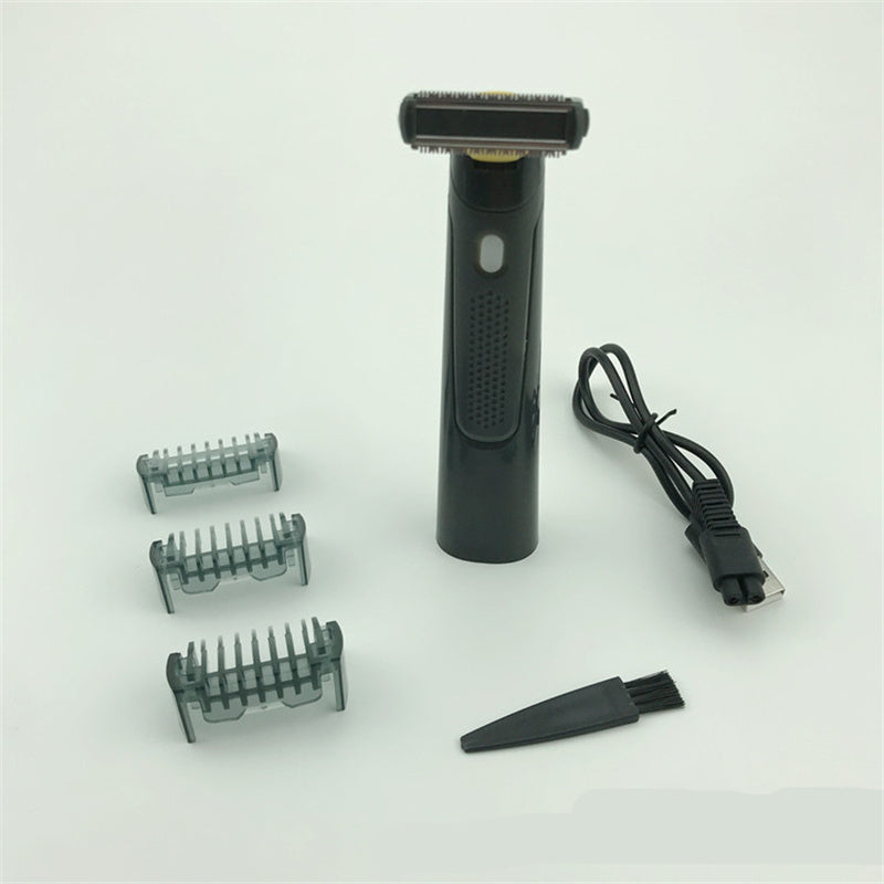 Wireless Rechargeable Precision Shaver for Men – Straight Shaver with Blades & Shave Cassettes