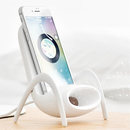 Portable Mini Chair Wireless Charger and Desk Mobile Phone Holder.