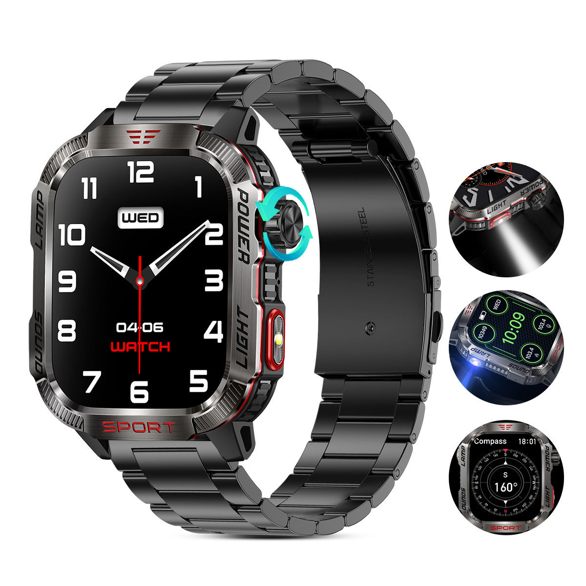 HT29 Bluetooth Calling Smartwatch – Health, Fitness & Activity Tracker