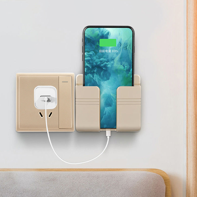 Mobile Phone Charging Storage Rack | Punch-Free Sticky Wall Holder