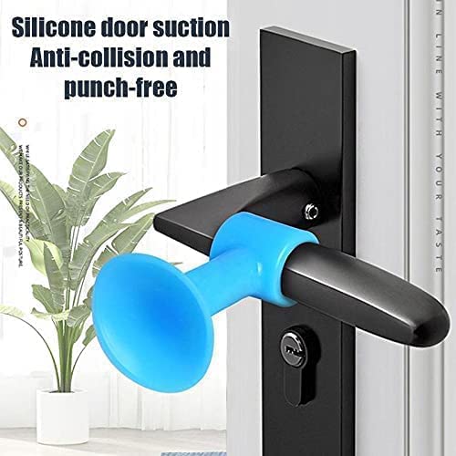 Anti-Collision Silicone Door Stopper Door Handle Crash Pad Bumper Guard (Multicolor, Pack of 2)