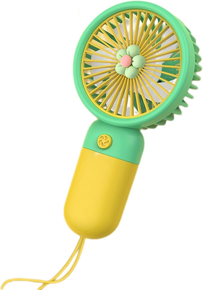 Mini Flower Handheld Fan – Quiet, Portable & Battery Operated