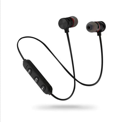 Neck Hanging Bluetooth Earphones | In-Ear Wireless Sports Headphones with Mic