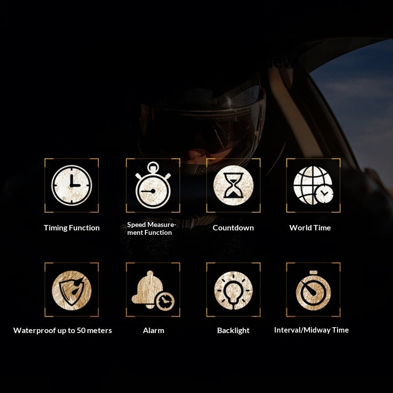 Men's Multifunctional Quartz Watch Movement Sports Wristwatch