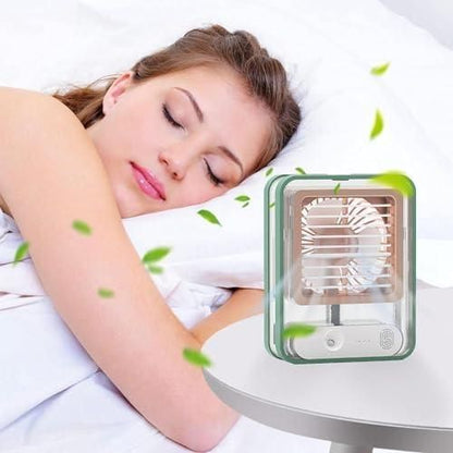 Rechargeable Battery - Mini USB Fan With Mist Water Spray