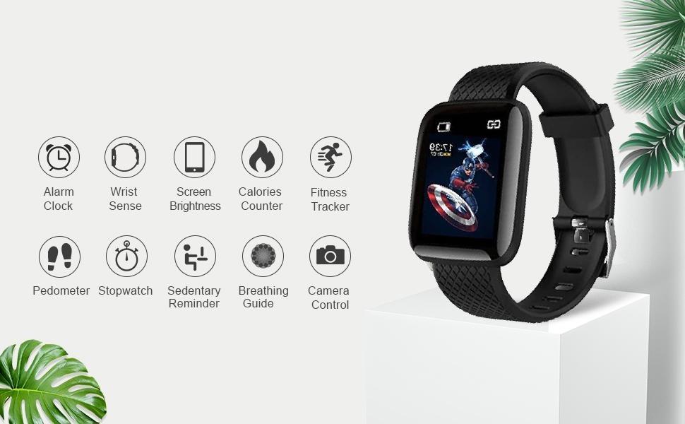 Combo Of Earbuds & Bluetooth D116 Smart Watch