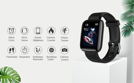 Combo Of Earbuds & Bluetooth D116 Smart Watch