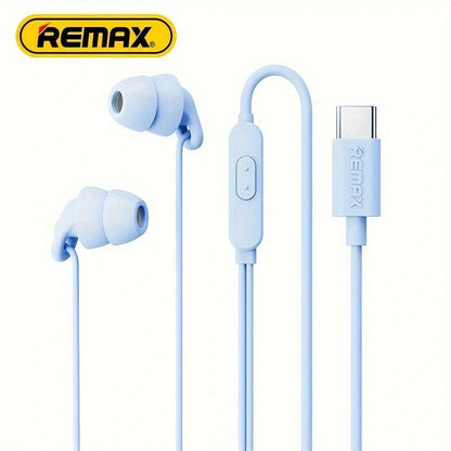Remax Soft Sleep Earphones Wired Noise Cancelling In-Ear Anti-noise Type C 3.5mm Earphone Wired For Mobile Phone Earplugs Mini