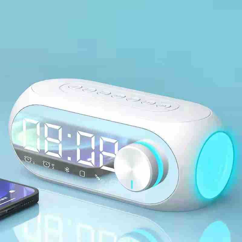 Smart Mirror Bluetooth Speaker with Clock & Subwoofer