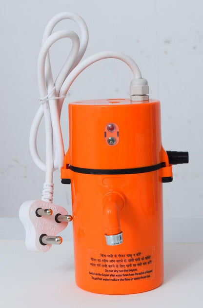 Instant Electric Water Geyser – Compact, Fast Heating, Energy Efficient | Random Colours Available