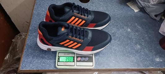 Men's Black-Orange Casual Shoe