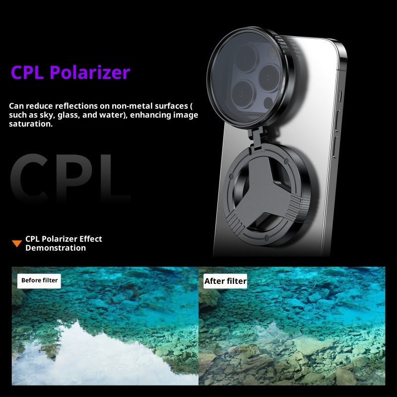 Magnetic CPL Polarizer Lens for Pro Mobile Photography