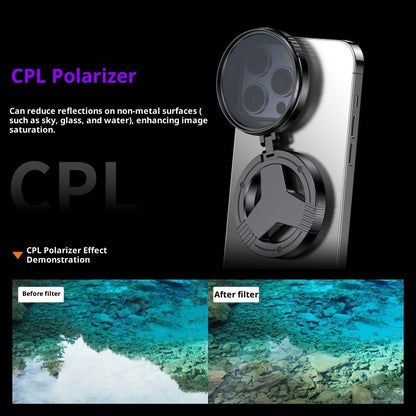 Magnetic CPL Polarizer Lens for Pro Mobile Photography