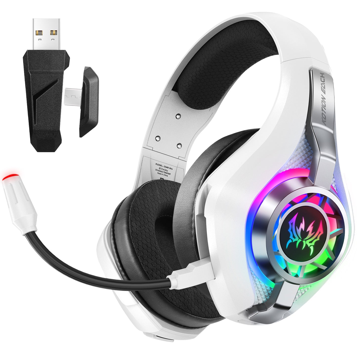 Wireless Head-mounted Gaming Headset Bluetooth 24G E-sports Headset