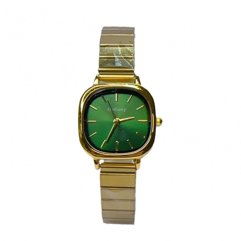 Women’s Quartz Watch – Stainless Steel Strap, Folding Buckle