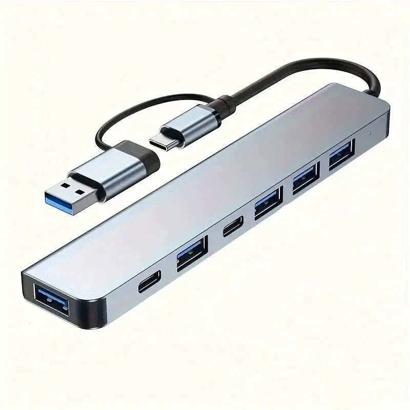 VIENON Aluminum 7-in-1 USB C Hub, USB 3.0 Splitter with 1 USB 3.0 Port, 4 USB 2.0 Ports, and 2 USB C Ports