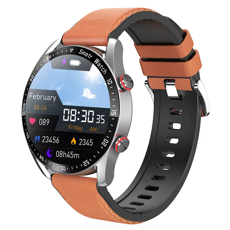 2025 New Voice Call Smart Watch Men GT Series 1.53 Inch AMOLED Screen Sports Watch ECG+PPG Health Smartwatch for Android IOS