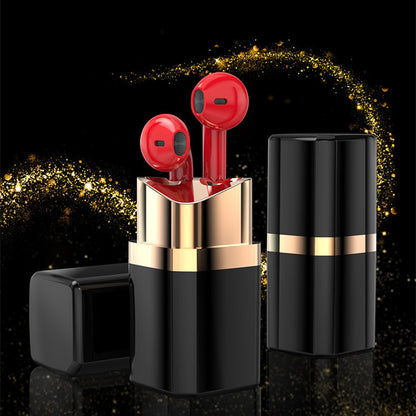 Fashion Individual Lipstick Bluetooth Earphones – In-Ear Noise-Reducing Earbuds