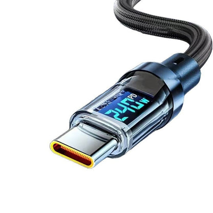 Smart Digital Display Type-C Cable 240W Super Fast Charging