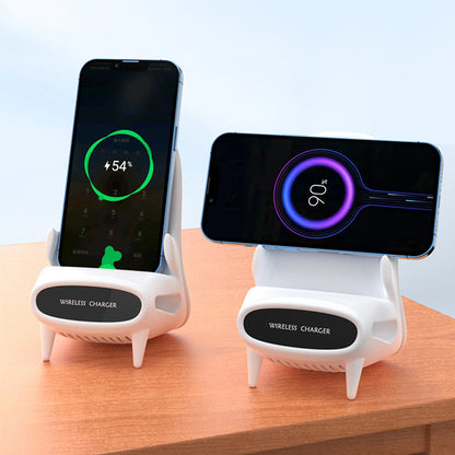 Portable Mini Chair Wireless Charger and Desk Mobile Phone Holder.