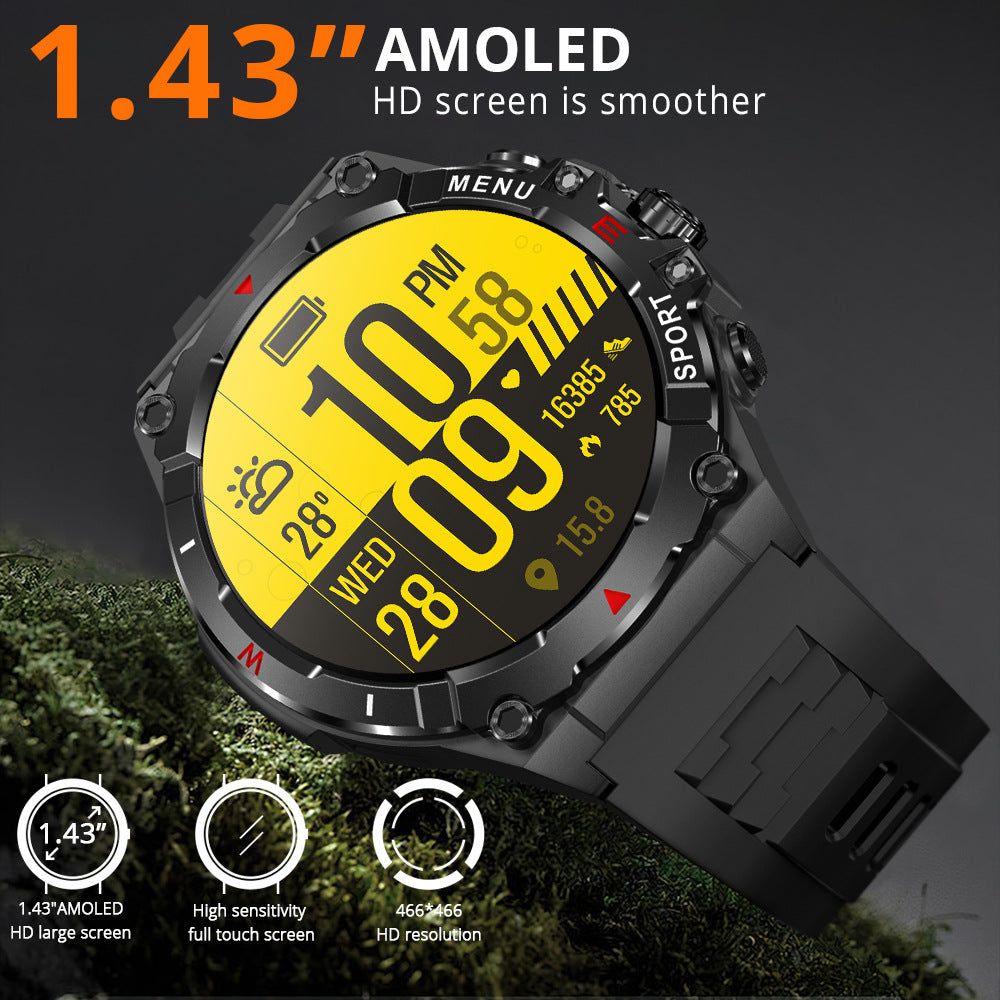 V76 GPS Watch Built-in GPS Compass Altimeter Air Pressure